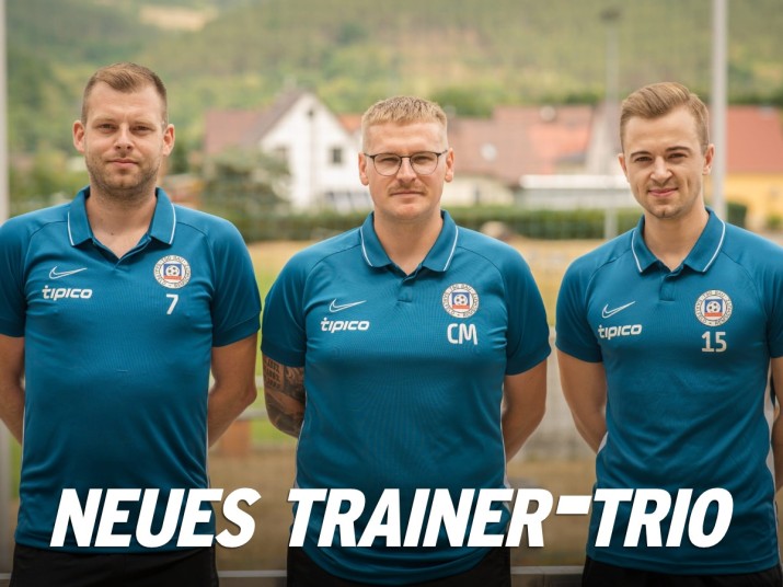 Neues Trainer-Trio für die 1. Mannschaft der TSG "Bau" Remschütz
